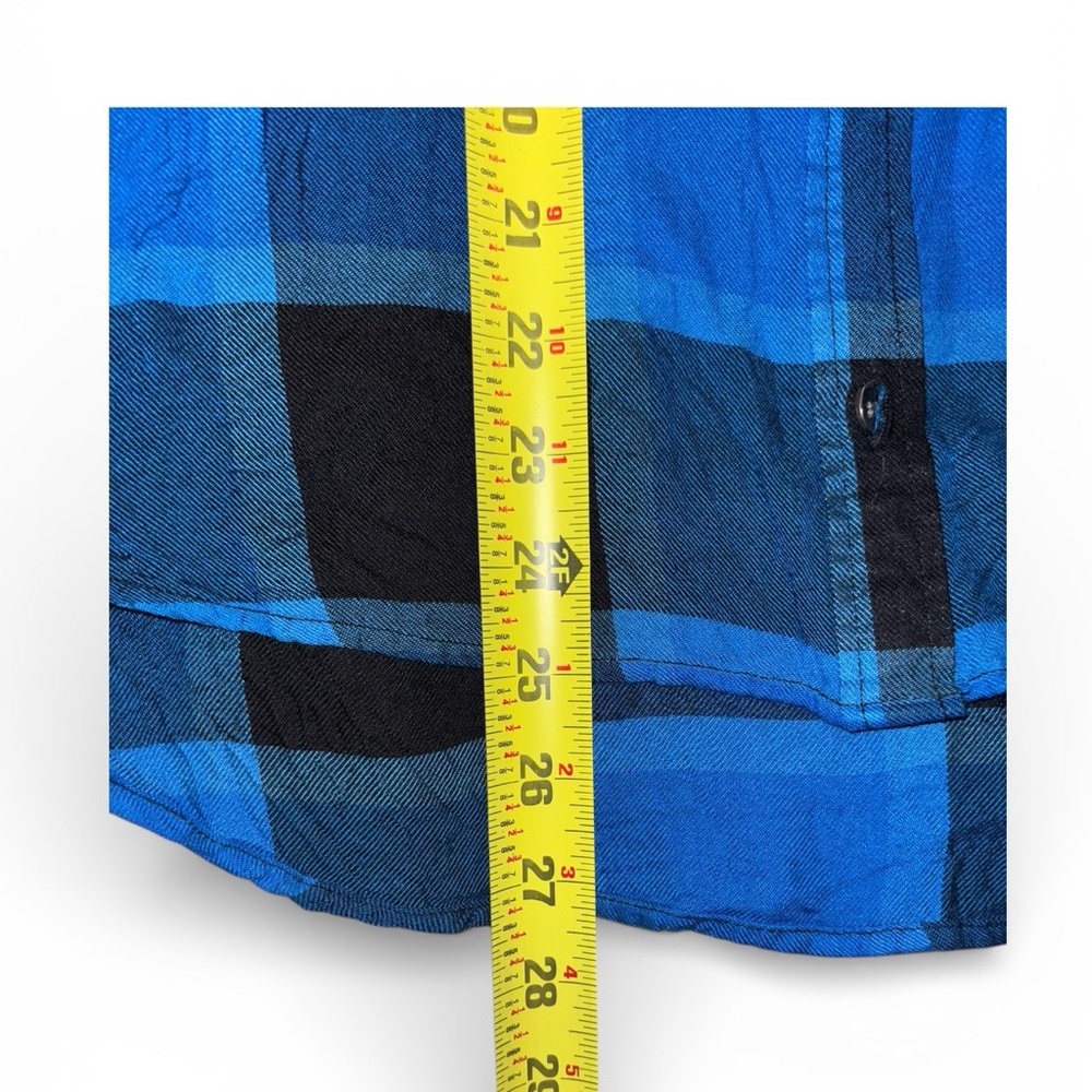 Rock & Republic Blue and Black Plaid Shirt - Picture 4 of 4